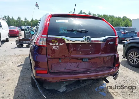 2016 Honda Cr-V Touring from USA, damaged, VIN 5J6RM4H96GL083832